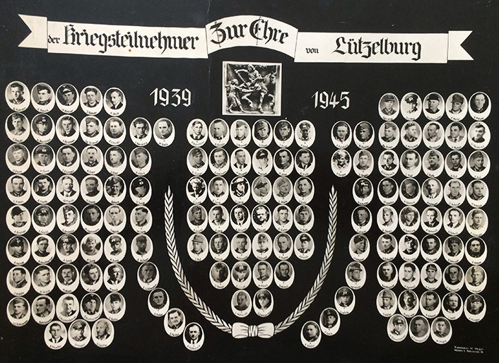 Tafel der Kriegsteilnehmer 1939 bis 1945